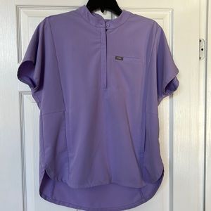 FIGS Montex scrub top, medium, lilac dawn